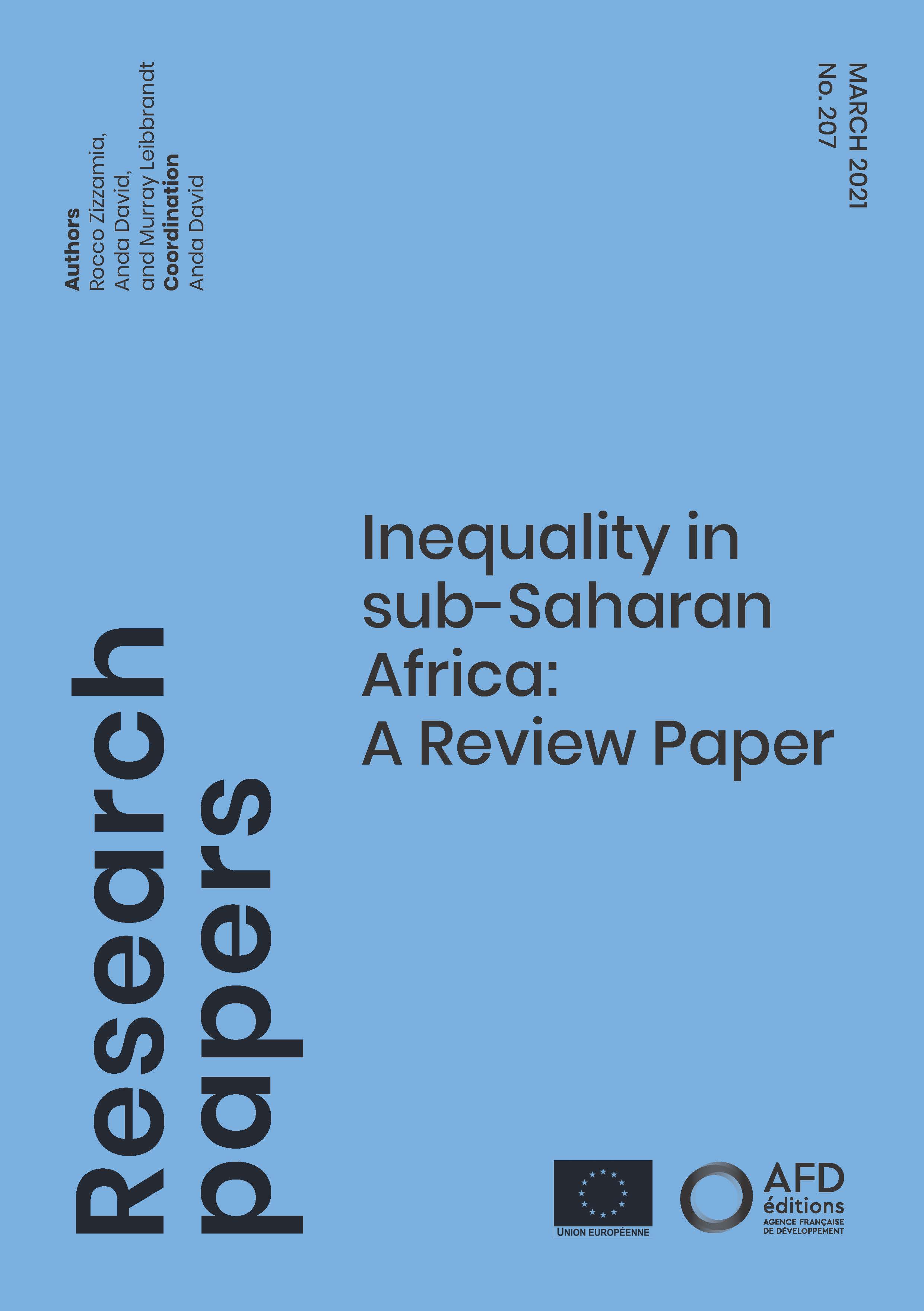 Inequality in sub-Saharan Africa_couv