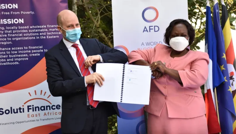 Signing ceremony Credit Line Agricultural Finance Uganda