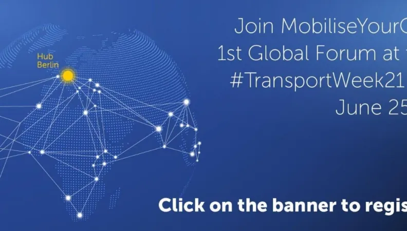 On June 25, 2021, come hear experts, practitioners, financing institutions and decision-makers discuss key challenges faced by cities on the way to sustainable mobility during the MobiliseYourCity Global Forum