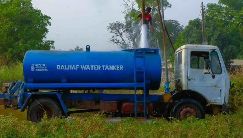 une citerne d'eau au Nigéria