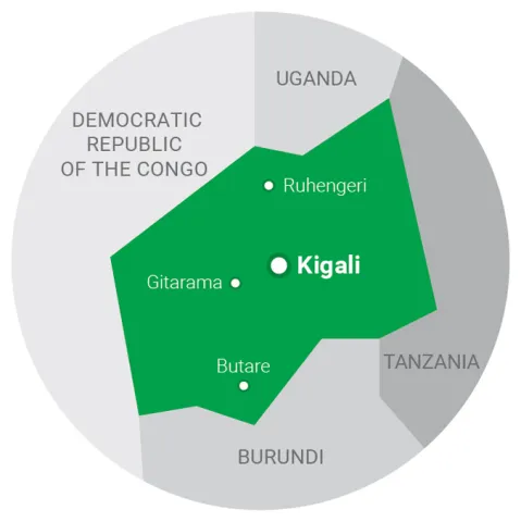 map Rwanda