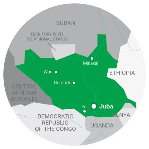map South Sudan